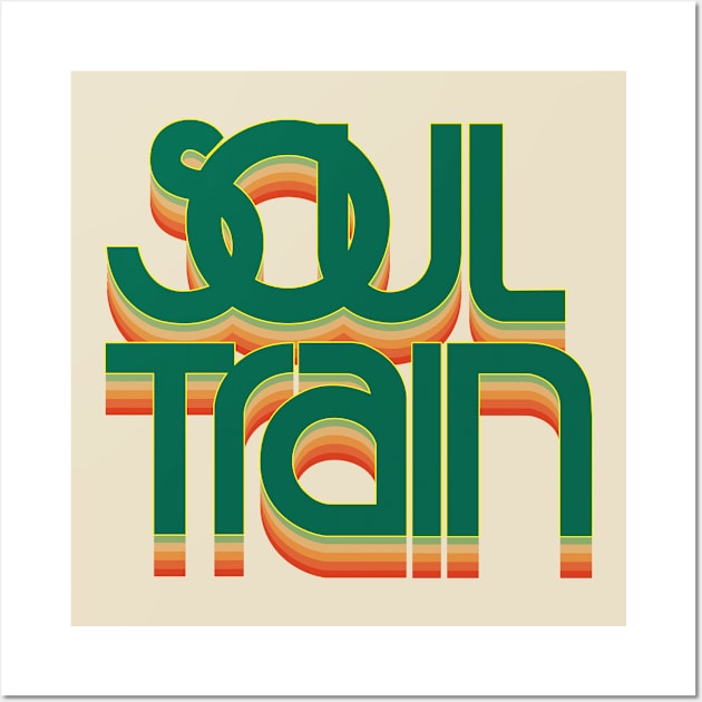 Soul Train Retro Color Green Wall Art by gaskengambare